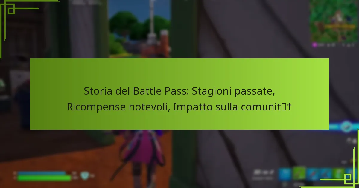 Storia del Battle Pass: Stagioni passate, Ricompense notevoli, Impatto sulla comunità